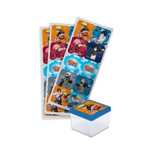 Adesivo Quadrado Festa Naruto | 30 Unidades - Festcolor