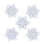Aplique Com Glitter de Floco de Neve da Frozen 2 | 5 Unidades-Piffer