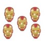 Aplique Com Glitter Homem de Ferro Festa Avengers  | 5 Unidade-Piffer