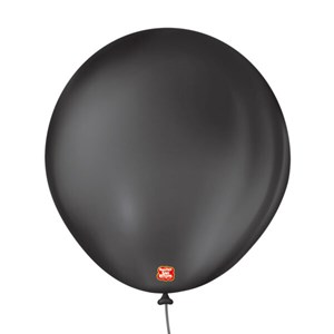 Balão 8'' Liso Preto Ébano | 50 Unidades-São Roque