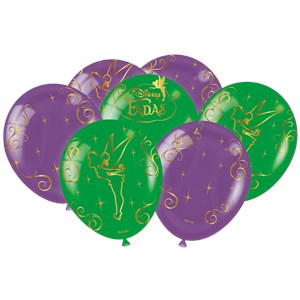 Balão 9" Festa Fadas da Disney | 25 Unidades - Festcolor