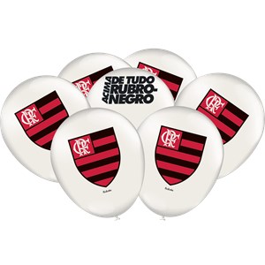 Balão 9'' Festa Flamengo | 25 unidades- Festcolor