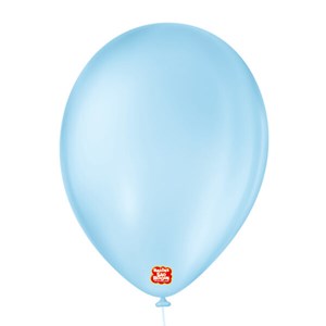 Balão 9'' Liso Azul Baby | 50 Unidades-São Roque
