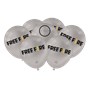 Balão 9'' Prata Festa Free Fire | 25 unidades- Festcolor