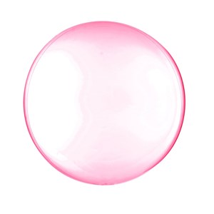 Balão Bubble Bolha 18" Clear Vermelho | 1 Unidade - Cromus