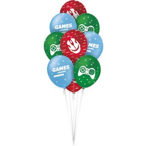 Balão de Latex 9" Festa Games | 25 Unidades - Regina