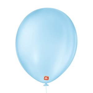 Balão Liso 11" Azul Baby | 50 Unidades - São Roque