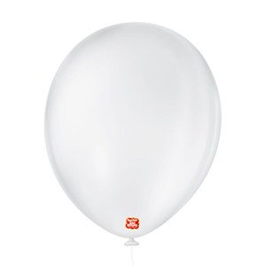 Balão Liso 11" Branco Polar | 50 Unidades - São Roque