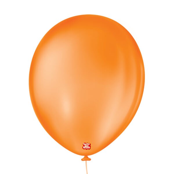 Balão Liso 11" Laranja Mandarim | 50 Unidades - São Roque