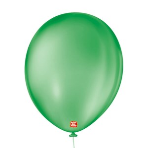 Balão Liso 11" Verde Bandeira | 50 Unidades - São Roque