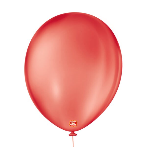 Balão Liso 11" Vermelho Quente | 50 Unidades - São Roque