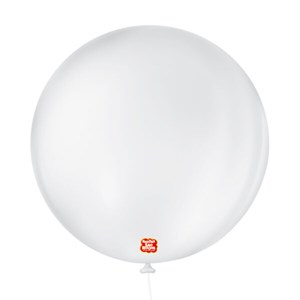 Balão Liso 5" Branco Polar  | 50 Unidades - São Roque