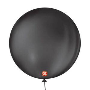 Balão Liso 5" Preto Ébano | 50 Unidades - São Roque