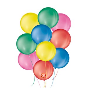 Balão Liso 5" Sortido | 50 Unidades - São Roque