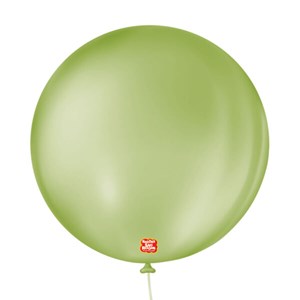Balão Liso 5" Verde Eucalipto | 50 Unidades - São Roque