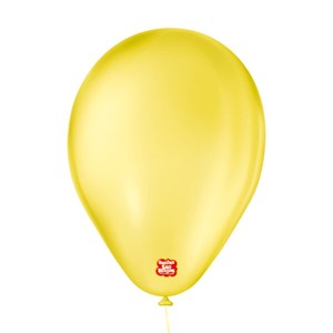 Balão Liso 6,5" Amarelo | 50 Unidades - São Roque