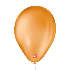 Balão Liso 6,5" Laranja | 50 Unidades - São Roque