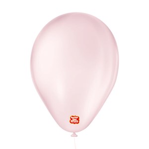 Balão Liso 6,5" Rosa Claro | 50 Unidades - São Roque