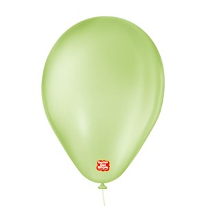 Balão Liso 6,5" Verde Claro | 50 Unidades - São Roque