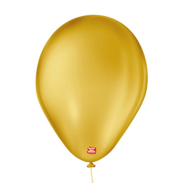 Balão Liso 7" Amarelo Ocre | 50 Unidades - São Roque