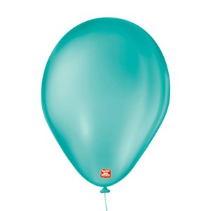 Balão Liso 7" Azul Oceano | 50 Unidades - São Roque