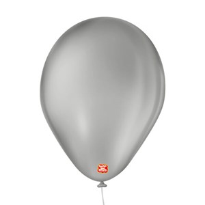 Balão Liso 7" Cinza | 50 Unidades - São Roque