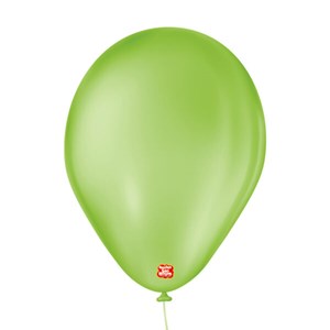 Balão Liso 7" Verde Lima | 50 Unidades - São Roque
