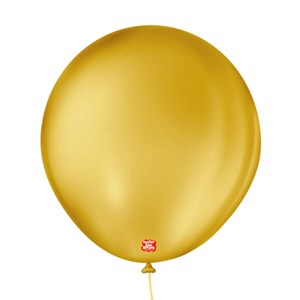 Balão Liso 8" Amarelo Ocre | 50 Unidades - São Roque