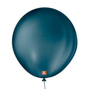 Balão Liso 8" Azul Petróleo | 50 Unidades - São Roque