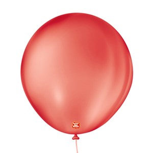 Balão Liso 8" Vermelho Quente | 50 Unidades - São Roque