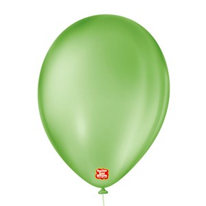 Balão Liso 9" Verde Maça | 50 Unidades - São Roque