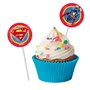 Bandeirinha Docinhos Festa Superman Geek | 08 unidades- Festcolor