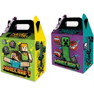 Caixa Surpresa Maleta Festa Minecraft Grafite | 8 Unidades - Regina
