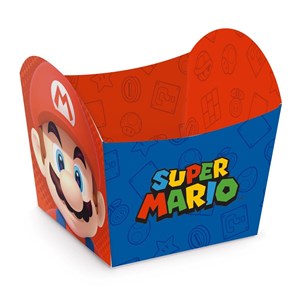 Cestinha Mini Cachepot Festa Super Mario | 10 Unidades - Cromus