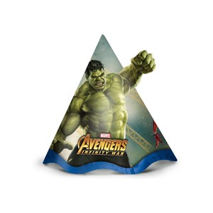 Chapéu de Aniversário Festa Avengers 3 | 8 Unidades - Regina