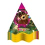 Chapéu de Aniversário Festa Masha e o Urso Clássica | 12 Unidades - Regina