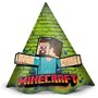 Chapéu de Aniversário Festa Minecraft Grafite | 12 Unidades - Regina