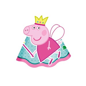 Chapéu de Aniversário Festa Peppa Pig Princesa | 8 Unidades - Regina
