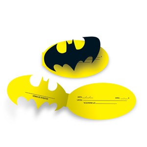 Convite Para Festa Batman | 8 Unidades - Festcolor