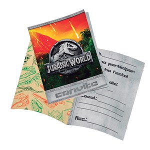 Convite Para Festa Jurassic World 2 | 8 Unidades - Festcolor