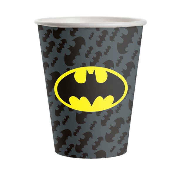 Copo de Papel Batman 200 ml | 8 Unidades - Festcolor