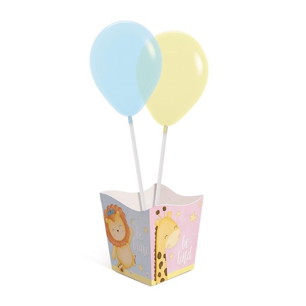 Kit Cachepot com Balões Festa Bichinhos Baby | 4 Unidades - Cromus