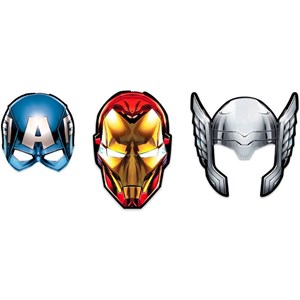Máscara Festa Avengers Animated | 6 Unidades - Regina