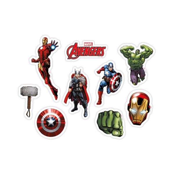 Mini Personagem Decorativo Festa Avengers Animated | 62 Unidades