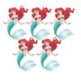 Mini Personagens Festa Ariel | 5 Unidades- Piffer