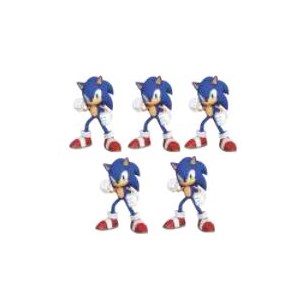 Mini Personagens Festa Sonic | 5 Unidades- Piffer