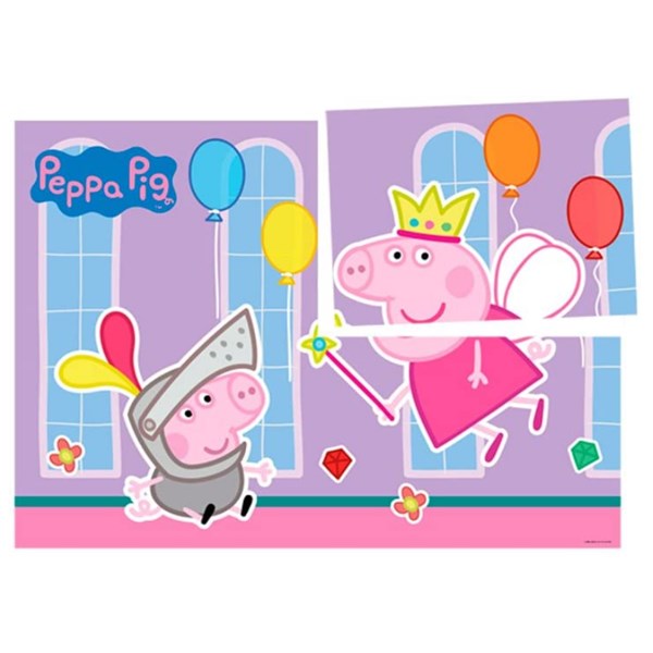 Painel Decorativo 88x126cm Festa Peppa Pig Princesa | Unidade - Regina