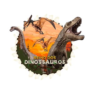 Painel Decorativo 99x88 cm Festa Reino dos Dinossauros | Regina