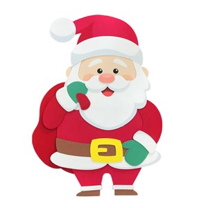 Mini Painel Natal Papai Noel 19cm | Unidade - Piffer - Tricolandia Festas