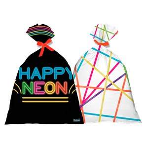 Sacola Plástica Festa Neon |8 unidades- Festcolor